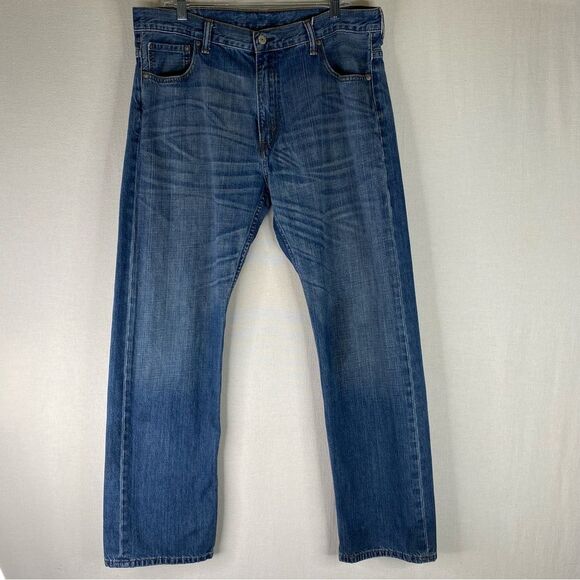 Levi’s Jeans Men’s 569 Straight Leg Loose Fit 5 Pocket Cotton Denim 36x34 STAINS - Picture 2 of 15